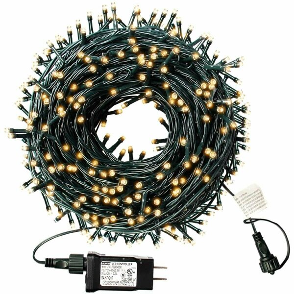 Brillantez 105Ft Indoor/Outdoor Christmas String Lights with 8 Modes Warm Yellow 2 Sets BR4227501